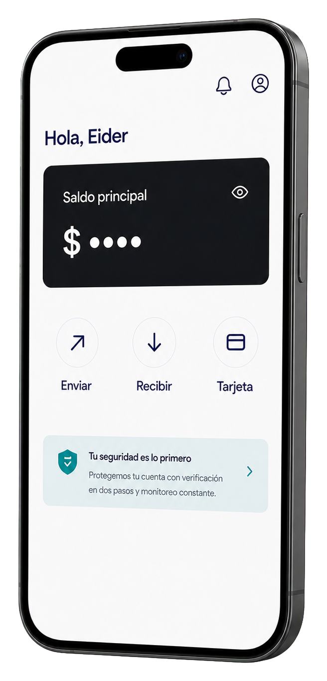 Vista de la aplicación móvil Ei-USD SOLU